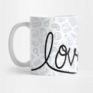 Love Ophthalmology line Brafdesign Mug